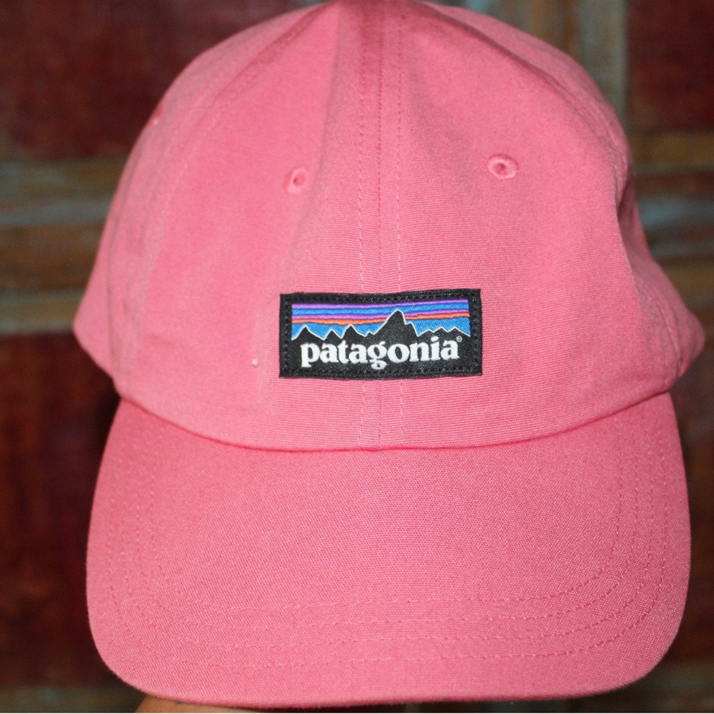 salmon patagonia baseball hat